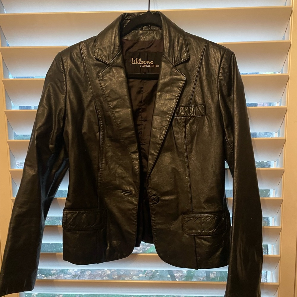 Vintage Black Wilson’s Leather Jacket size: 4/6